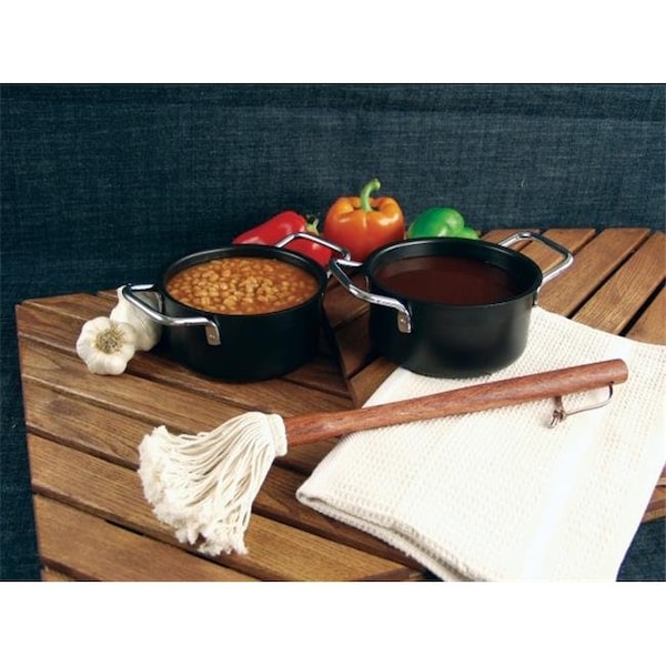 Brocha para salsa de asa de madera Charcoal Companion CC5019 Rosewood Handle - CC5019