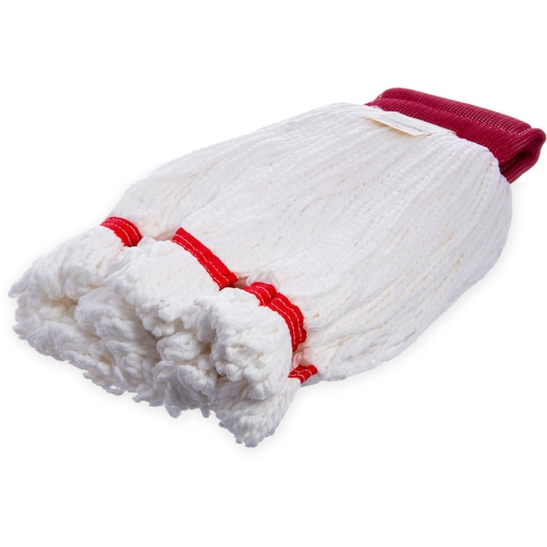 Trapeador Húmedo de Microfibra Blanco con Extremo en Bucle Carlisle Foodservice, Paquete de 12 - 36942002