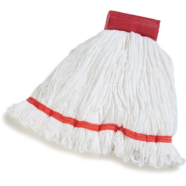 Trapeador Húmedo de Microfibra Blanco con Extremo en Bucle Carlisle Foodservice, Paquete de 12 - 36942002