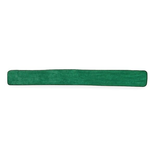 Trapo de polvo Tough Guy de 48 pulgadas L, 6 oz de peso en seco, conexión de gancho y bucle, extremo de almohadilla, verde, microfibra - 1TTY5