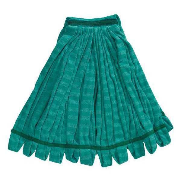 Trapeador húmedo con tubo de 1 pulgada Rubbermaid Commercial, conexión deslizante, extremo en bucle, verde, microfibra - FGT81306GR00