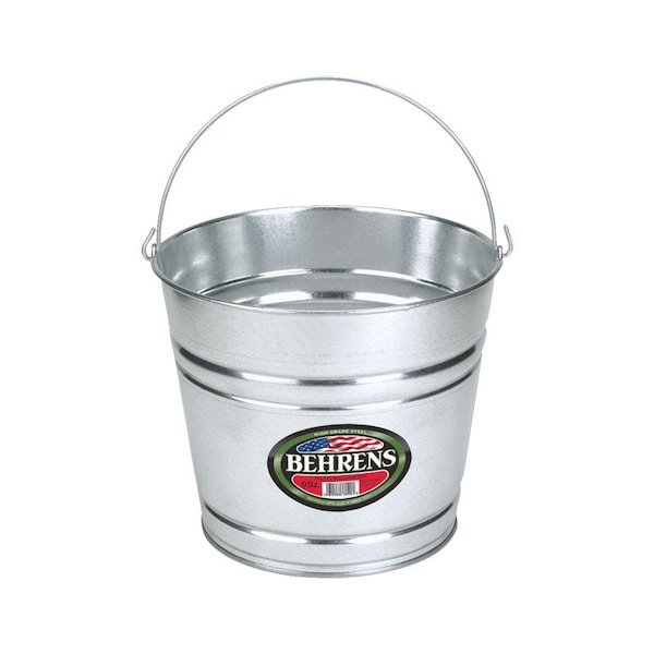 Cubeta galvanizada Behrens Behrens 12 qt Gris - 1212GS