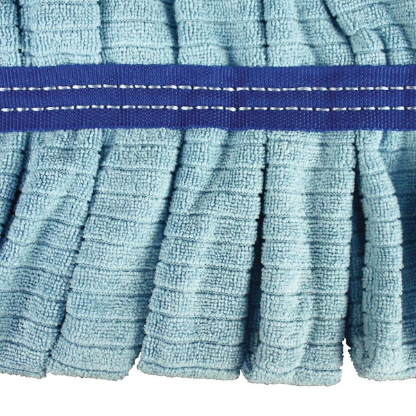 Mopas Húmedos de Tubo de Microfibra Impact Products, Tamaño Grande, Banda de 5", Azules, Paquete de 12 - LF0003