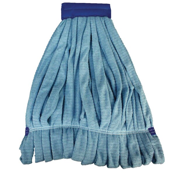 Mopas Húmedos de Tubo de Microfibra Impact Products, Tamaño Grande, Banda de 5", Azules, Paquete de 12 - LF0003