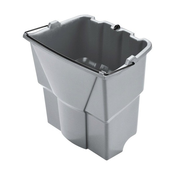 Rubrmdcomm Rubbermaid 2064905, Cubeta de agua sucia WAVEBRAKE 2.0, 4.2 gal, de plástico, color gris - RCP2064905