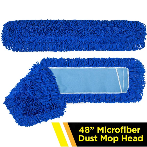 Cabezal de trapeador de polvo bucleado Gritt Commercial 48 Microfiber - GRI182-48-3PK-ZORO