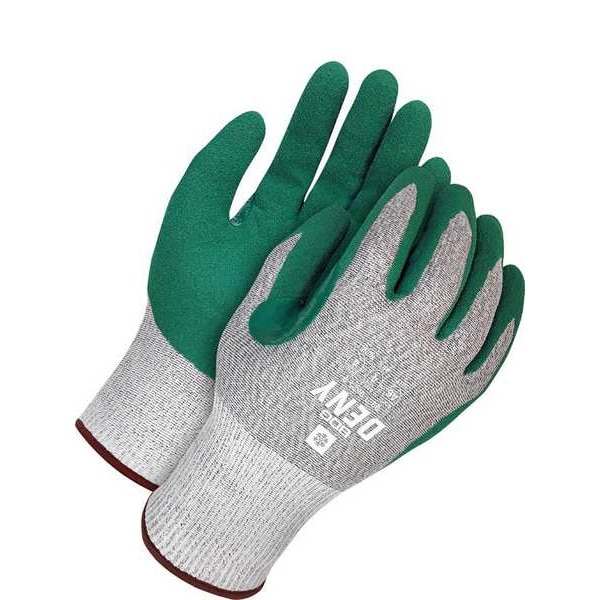 Guantes de tejido Bdg, Nivel de corte A6, 13 ga, Gris, Verde, XS - 99-9-9625-6