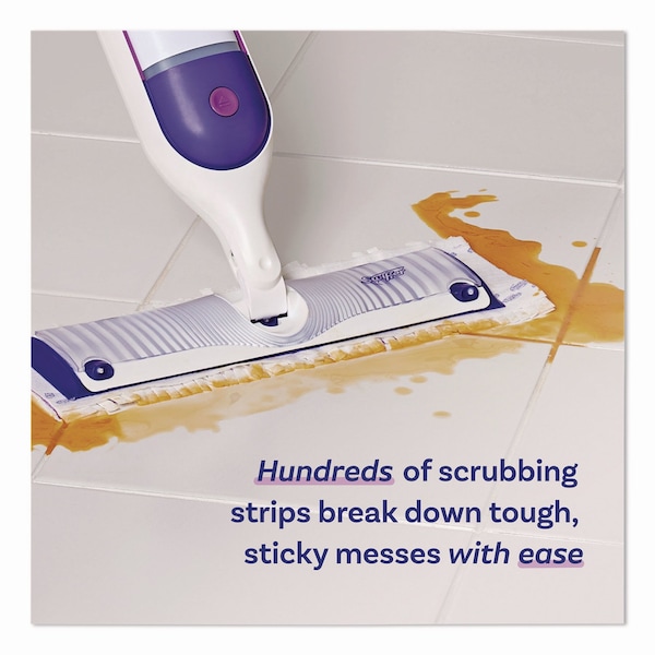 Paños de trapear Swiffer PowerMop, 15.4 x 5.3, Blanco/Morado, Paquete de 8 - 08189