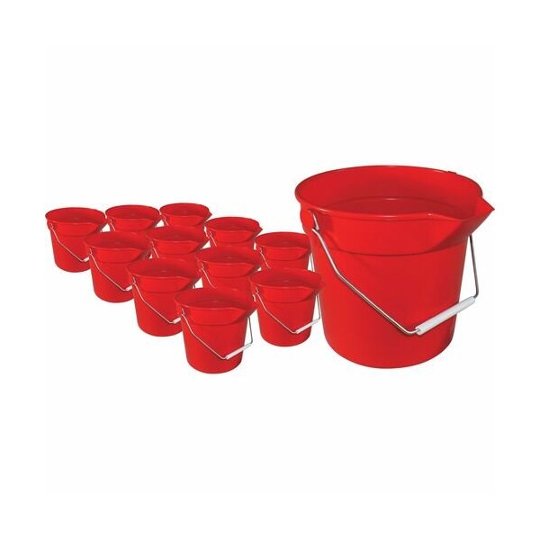 Producto de Impacto: CUBETA, 10QT, DELUXE, ROJA, 12 piezas - IMP5510RCT
