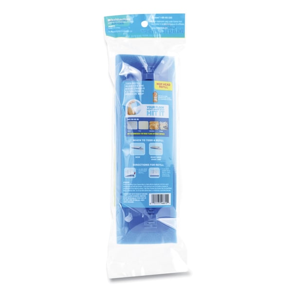 Recambio de trapeador exprimible Mr. Clean Magic Eraser, espuma, 9.9 x 3.4 x 1.6, Blanco/Azul - 446615