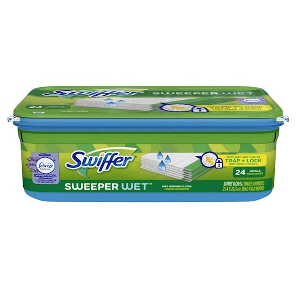 Recambio de trapeador húmedo Clean All 8 x 10 pulgadas, paquete de 24 - CL1493240