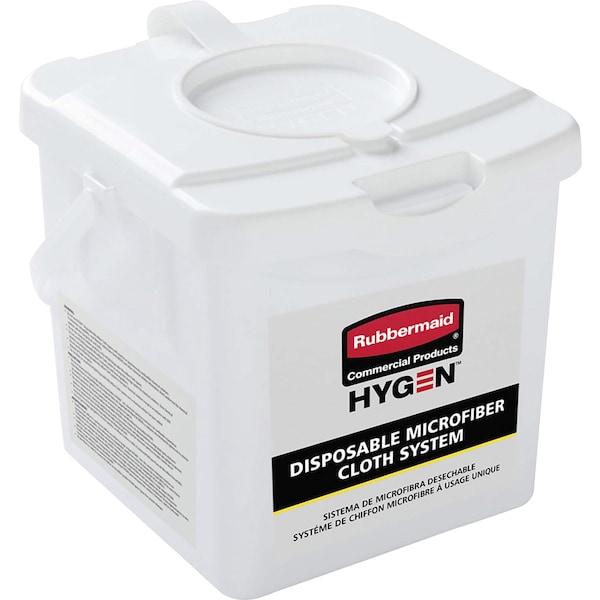Tina de Carga de Microfibra Rubbermaid Commercial HYGEN, 7.4" H, Blanco - RCP2135007