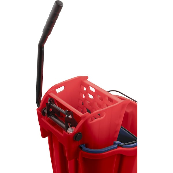 Combo de Cubeta de Trapeador Carlisle Foodservice, 35qt, Escurridor de Prensa Lateral - 9690405