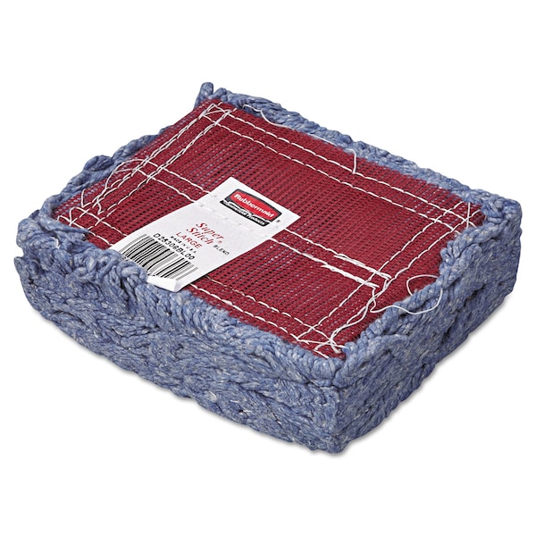 Trapo Trapiador Húmedo de 5 pulgadas de Rubbermaid Commercial, Azul, Algodón/Sintético, FGD25306BL00 - FGD25306BL00