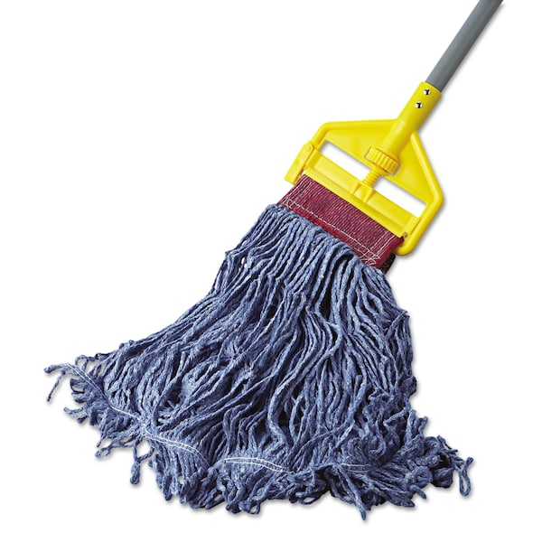 Trapo Trapiador Húmedo de 5 pulgadas de Rubbermaid Commercial, Azul, Algodón/Sintético, FGD25306BL00 - FGD25306BL00