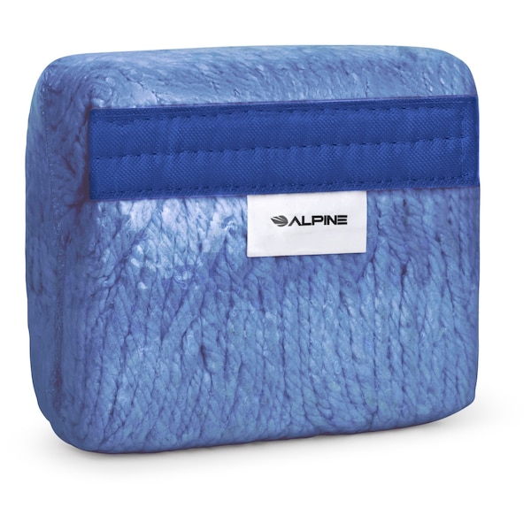 Cabeza y cola de banda de 5 pulgadas de Alpine Industries Azul para trapeador de algodón de 32 onzas, azul, 2 piezas - ALP302-03-5B-2PK