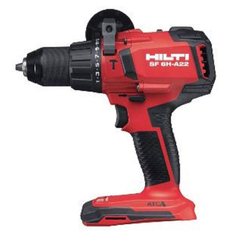 Martillo perforador inalámbrico sin escobillas Hilti de 22 voltios de 1/2 pulgada con baterías, cargador y bolsa - 3551253