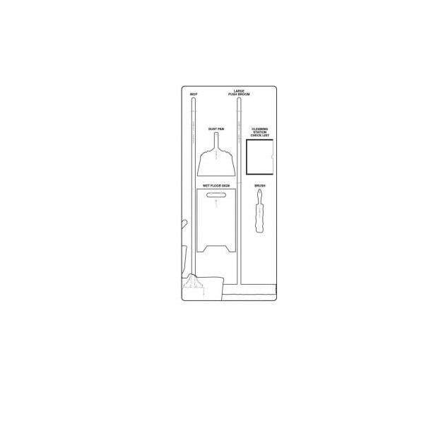 Kit Combo Accuform Clean & Mop para Tableros de Tienda, PSB109WTWT - PSB109WTWT