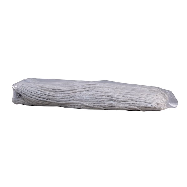 Trapo trapeador húmedo de 4 capas Performance Plus, 24 oz de peso seco, con corte en el extremo, blanco, de algodón, paquete de 12, P09005 - P09005