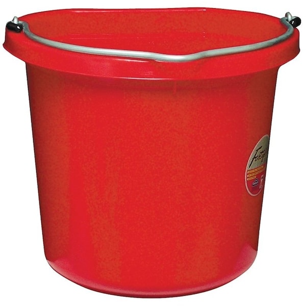 Cubeta Fortex Fortiflex Serie FB-120, Volumen de 20 qt, de Goma/Polietileno, Color Rojo - FB-120R