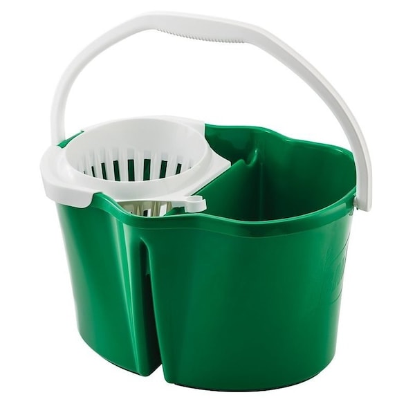 Balde Libman Clean & Rinse de Libman Co, 4 galones, polipropileno, verde - 2112