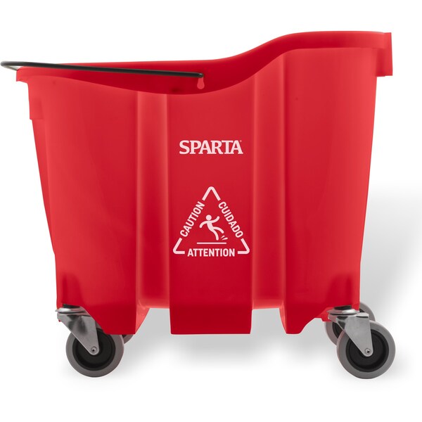Cubeta para trapeador Carlisle Foodservice, 35qt, Roja - 7690405