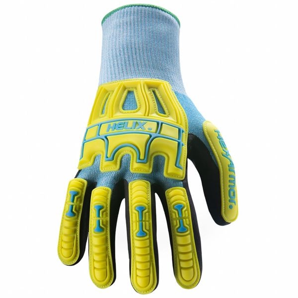Guantes de tejido Hexarmor, Nivel de corte A5, calibre 15, azules, talla XS (6) - 3010-XS (6)