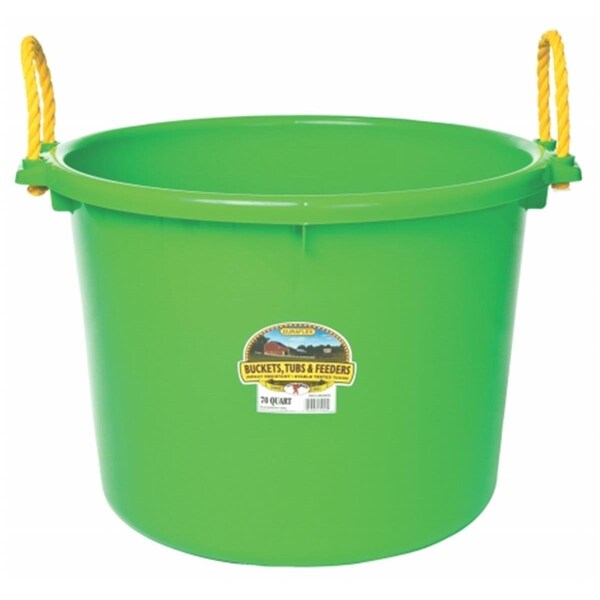 Cubeta para estiércol Miller Mfg Co Inc - Verde lima 70 cuartos - PSB70LIMEGREEN - MI37124