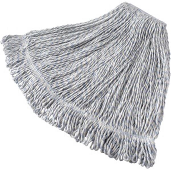 Trapo trapeador húmedo Totalturf 1 pulgada 20 oz, con banda para la cabeza, blanco - TO1878544