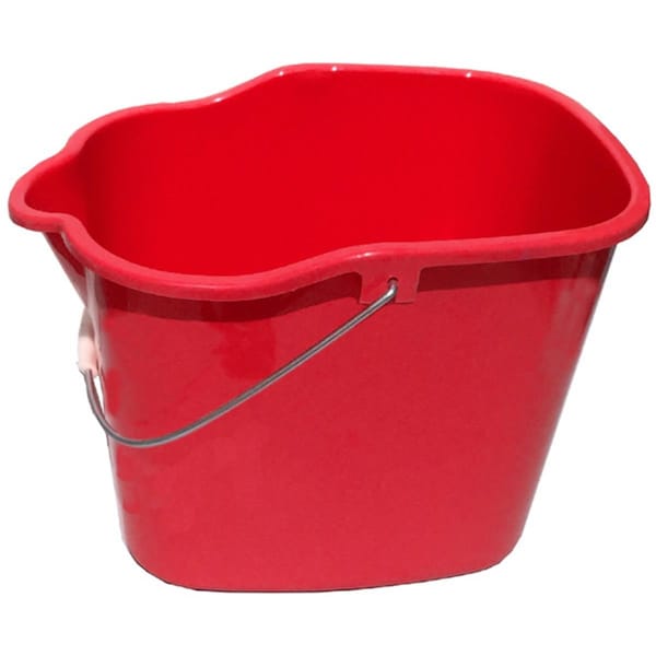 Balde de utilidad cuadrado Totalturf 17 qt, rojo - TO2683051
