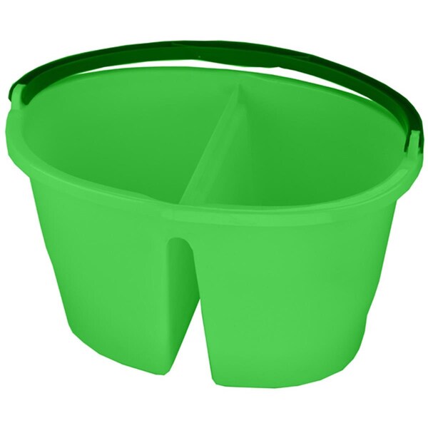 Cubeta de utilidad 2 en 1 ovalada de 17 qt. Totalturf, color verde claro - TO2489509