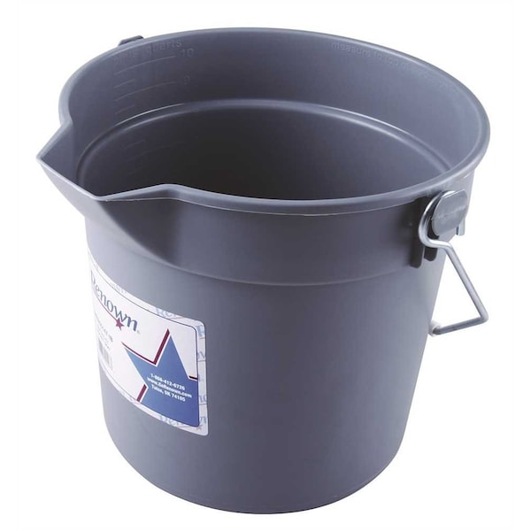 Cubeta de lujo RENOWN, GRIS, 10 cuartos, resistente - REN05147-IB