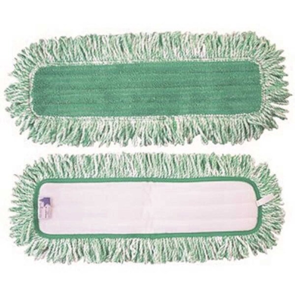 Trapo para polvo Renown de microfibra verde de 36 pulgadas con flecos, paquete de 3 - MPFG336