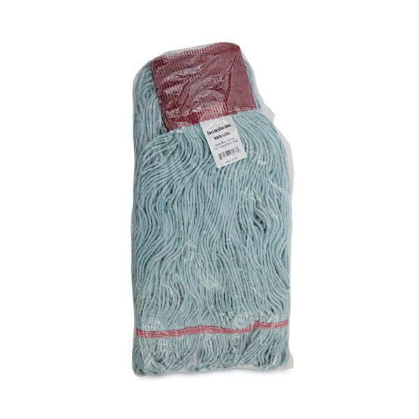 Fregona grande para trapear Boardwalk con extremos en bucle, azul, algodón/rayón/sintético, paquete de 12, BWK1400LCT - BWK1400LCT