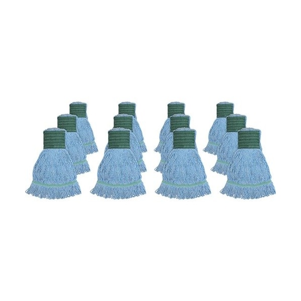 Paquete de 12 paños de limpieza Bsc Preferred MOP, MED, RAYON, COTTON, BLUE - GJOMBL5BCT