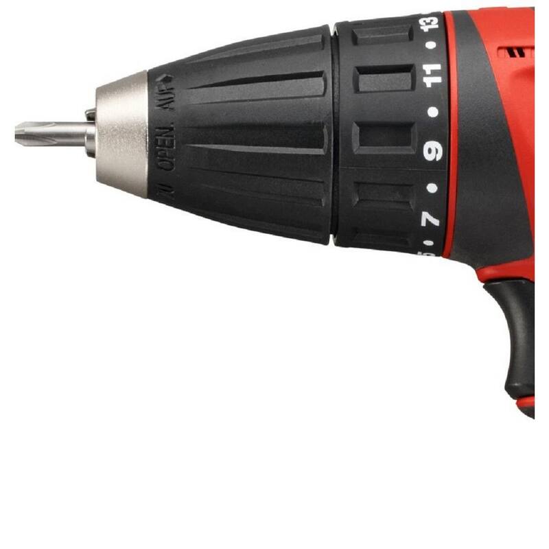 Kit de taladro inalámbrico Hilti SFC de 22 voltios de iones de litio de 1/2 pulgadas con dos baterías de 4.0 Ah, cargador, clip para cinturón y bolsa - 3492967.