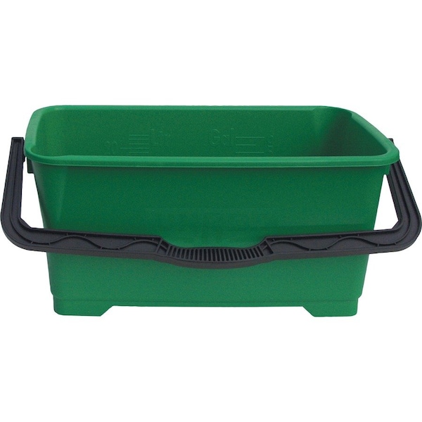 Cubeta resistente Unger Pro Heavy Duty, capacidad de 6 galones, verde, paquete de 5 - QB220