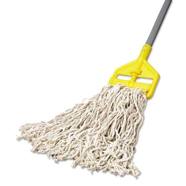 Trapo húmedo de algodón blanco de corte final de 1 pulgada Rubbermaid Commercial, paquete de 12, modelo FGV11700WH00 - FGV11700WH00.