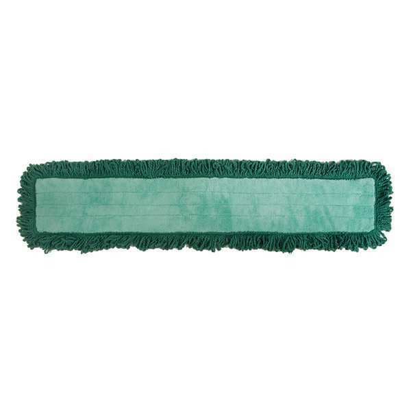 Mopa para polvo Tough Guy de 48 pulgadas, conexión deslizante, extremo de almohadilla, color verde, microfibra - 6PVT6