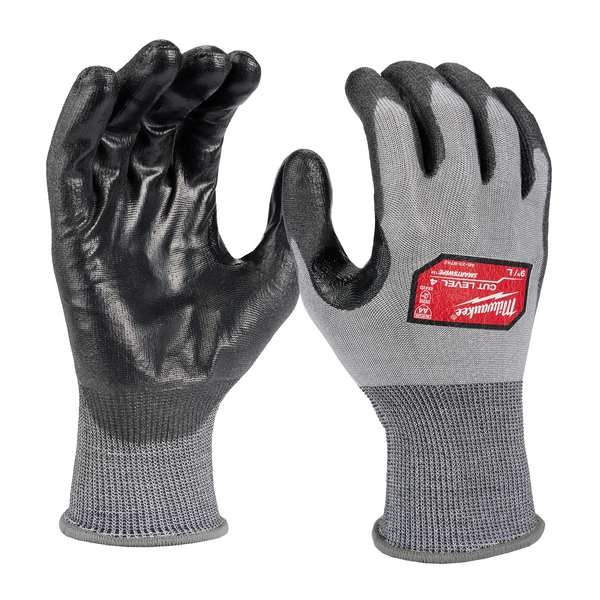 Guantes Milwaukee Tool de 12 pares con nivel de corte 4 de alta destreza recubiertos de poliuretano - S, nivel de corte A4, calibre 18, gris - 48-73-8740B.
