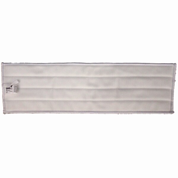 Trapeador húmedo Impact Products 18 in x 5 in, Blanco, Microfibra - IMP LFFV18