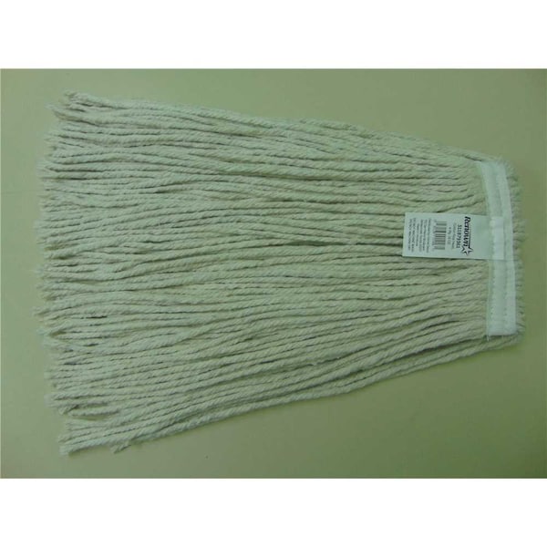 Trapo de trapear de extremo cortado de 16 onzas, 1 pulgada, 4 capas con diadema de algodón natural Renown, paquete de 6 - CM-20016HP