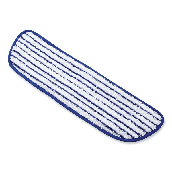 Paño de trapeador húmedo comercial de Rubbermaid, azul/blanco, microfibra, paquete de 6 - FGQ80000WH00