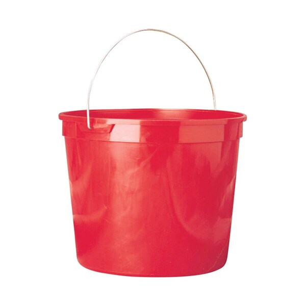 Cubeta de plástico roja Gourmetgalley de 10 qt, paquete de 12 - GO3330747
