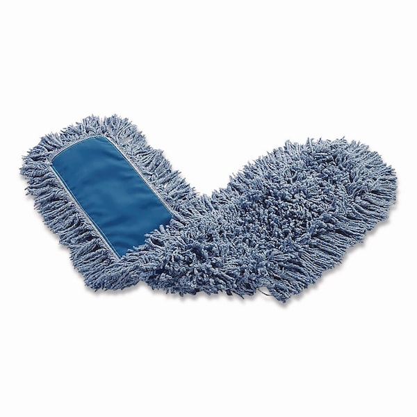 Cabeza de mopa para polvo comercial Rubbermaid, mezcla sintética, ancho de 48 pulgadas, azul - FGJ25700BL00