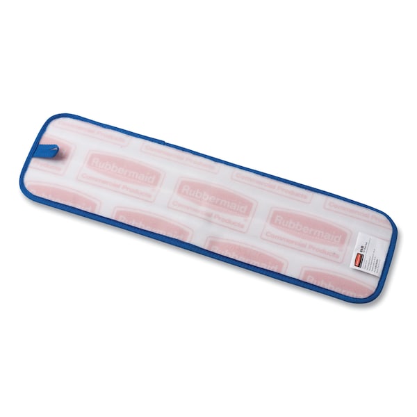 Trapo Húmedo Microfibra Rubbermaid Commercial 18.5 x 5.5 x 0.5 pulgadas, Azul, Paquete de 12 - FGQ41000BL00