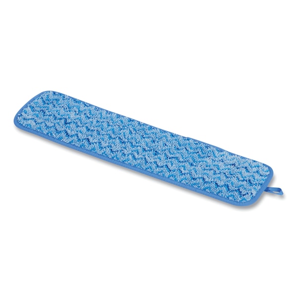 Trapo Húmedo Microfibra Rubbermaid Commercial 18.5 x 5.5 x 0.5 pulgadas, Azul, Paquete de 12 - FGQ41000BL00