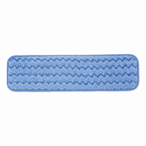 Trapo Húmedo Microfibra Rubbermaid Commercial 18.5 x 5.5 x 0.5 pulgadas, Azul, Paquete de 12 - FGQ41000BL00
