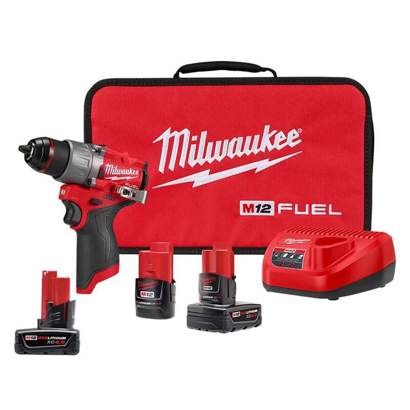 Milwaukee M12 FUEL 12-Volt Lithium-Ion Brushless Cordless 1/2 in. Drill Driver Kit with M12 6.0Ah Battery - 3403-22-48-11-2460

Kit de taladro inalámbrico Milwaukee M12 FUEL de 12 voltios con batería de iones de litio de 6.0Ah - 3403-22-48-11-2460