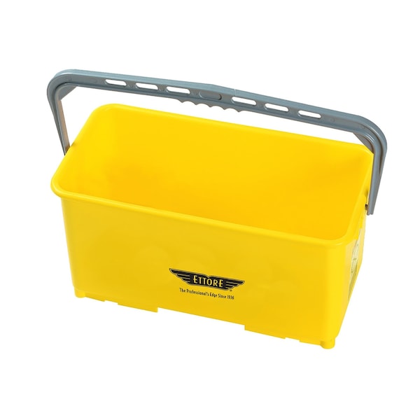 Cubeta súper de 6 galones Ettore, 10.5" de altura, color amarillo - ETO85000